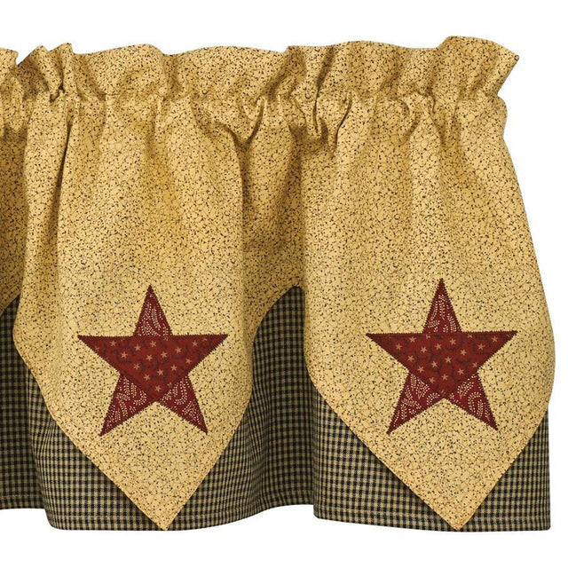 Country Star Valance - Point Park Designs - The Fox Decor