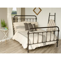 Thumbnail for Grain Sack Stripe Cream Pewter Queen Duvet Cover DQ165065 - The Fox Decor