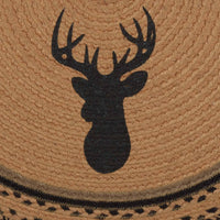 Thumbnail for Trophy Mount Jute Braided Rug Half Circle 16.5