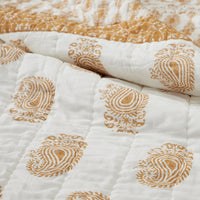 Thumbnail for Avani Gold King Quilt 105Wx95L VHC Brands