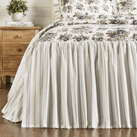 Thumbnail for Annie Portabella Floral Ruffled California King Coverlet 84x72+27 VHC Brands