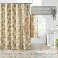 Thumbnail for Dorset Gold Floral Shower Curtain 72