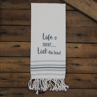 Thumbnail for Life is short..Lick the bowl Towel - Interiors by Elizabeth