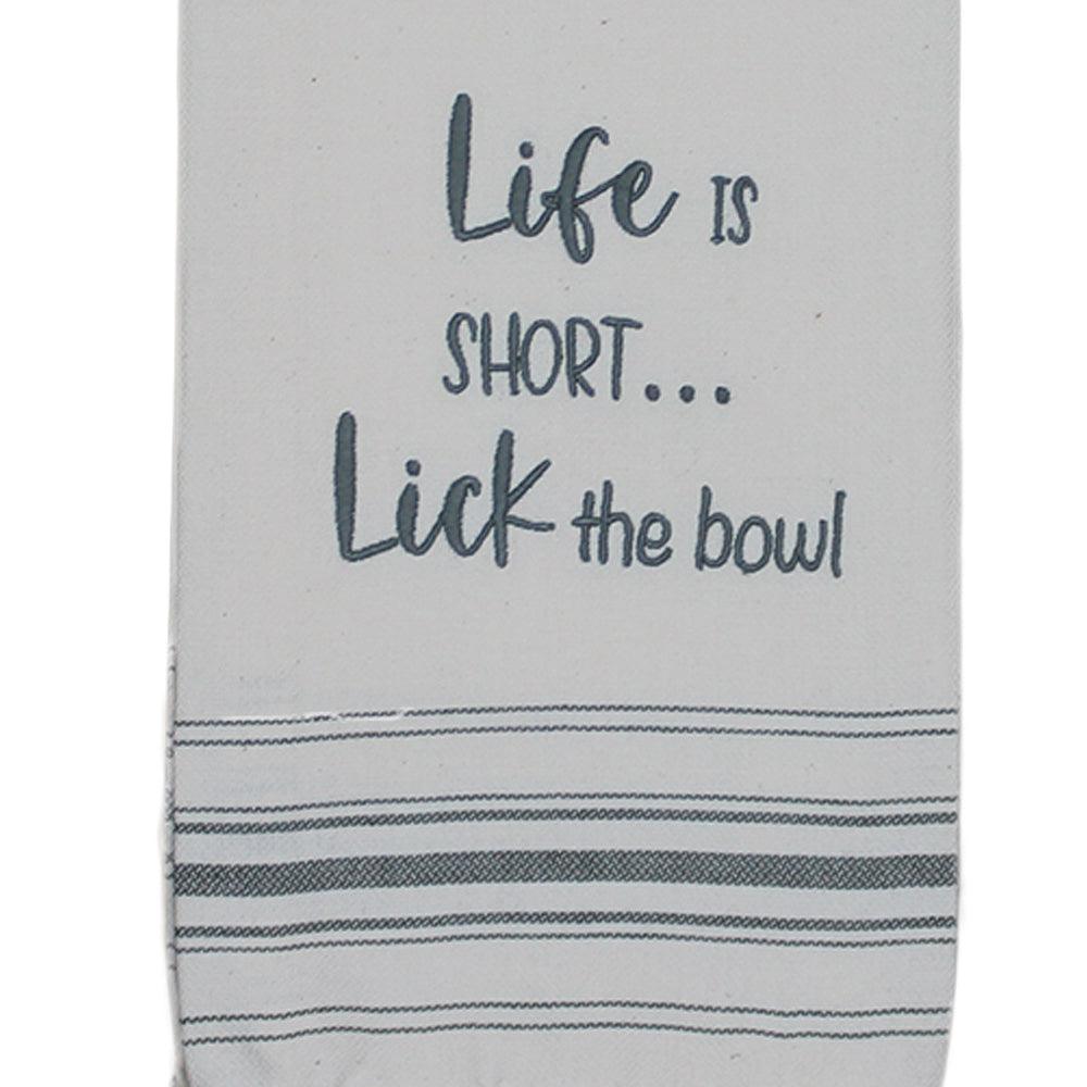 Life is short..Lick the bowl Set of two ET000004 - The Fox Decor