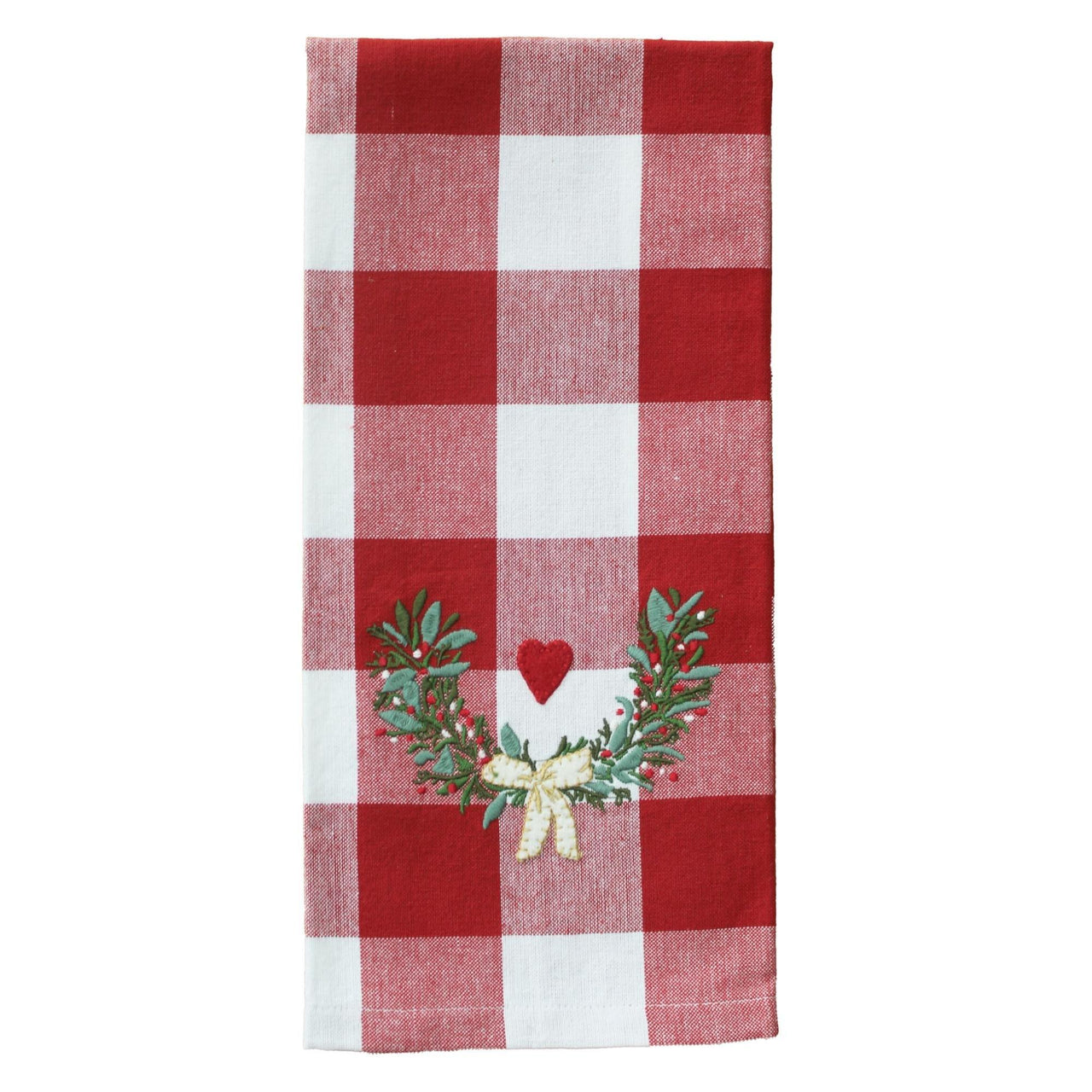 Heart Wreath Dishtowel ET000014 - The Fox Decor