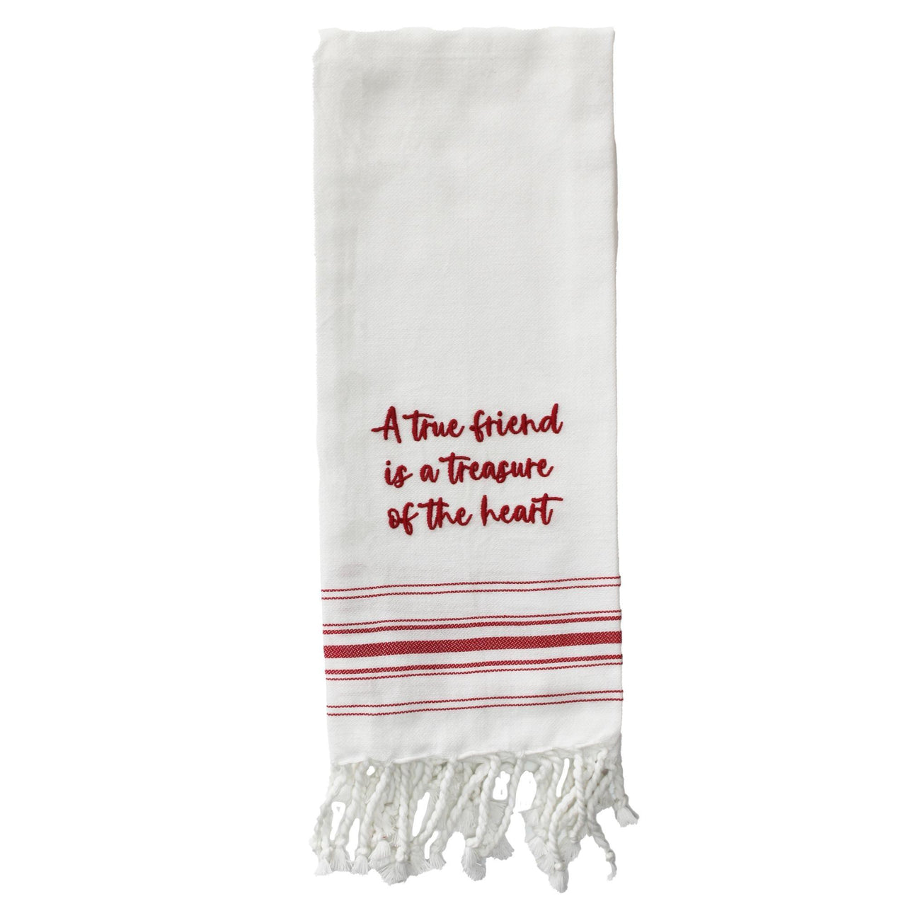 Red A true Friend Towel ET000018 - The Fox Decor