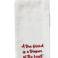 Thumbnail for Red A true Friend Towel ET000018 - The Fox Decor