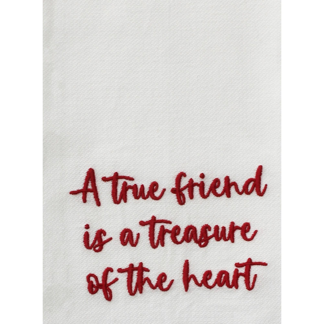 Red A true Friend Towel ET000018 - The Fox Decor