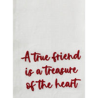 Thumbnail for Red A true Friend Towel ET000018 - The Fox Decor