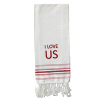 Thumbnail for Red I Love Us Towel ET000020 - The Fox Decor