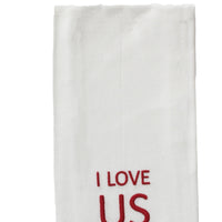 Thumbnail for Red I Love Us Towel ET000020 - The Fox Decor