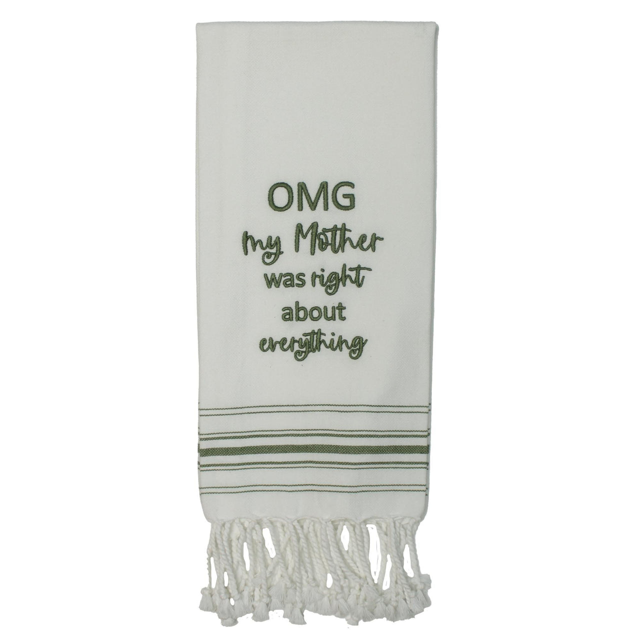 Grn OMG My Mother Right Towel ET000031 - The Fox Decor