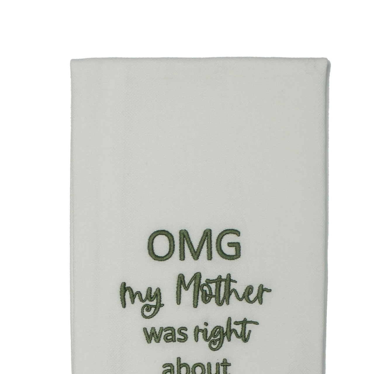 Grn OMG My Mother Right Towel ET000031 - The Fox Decor
