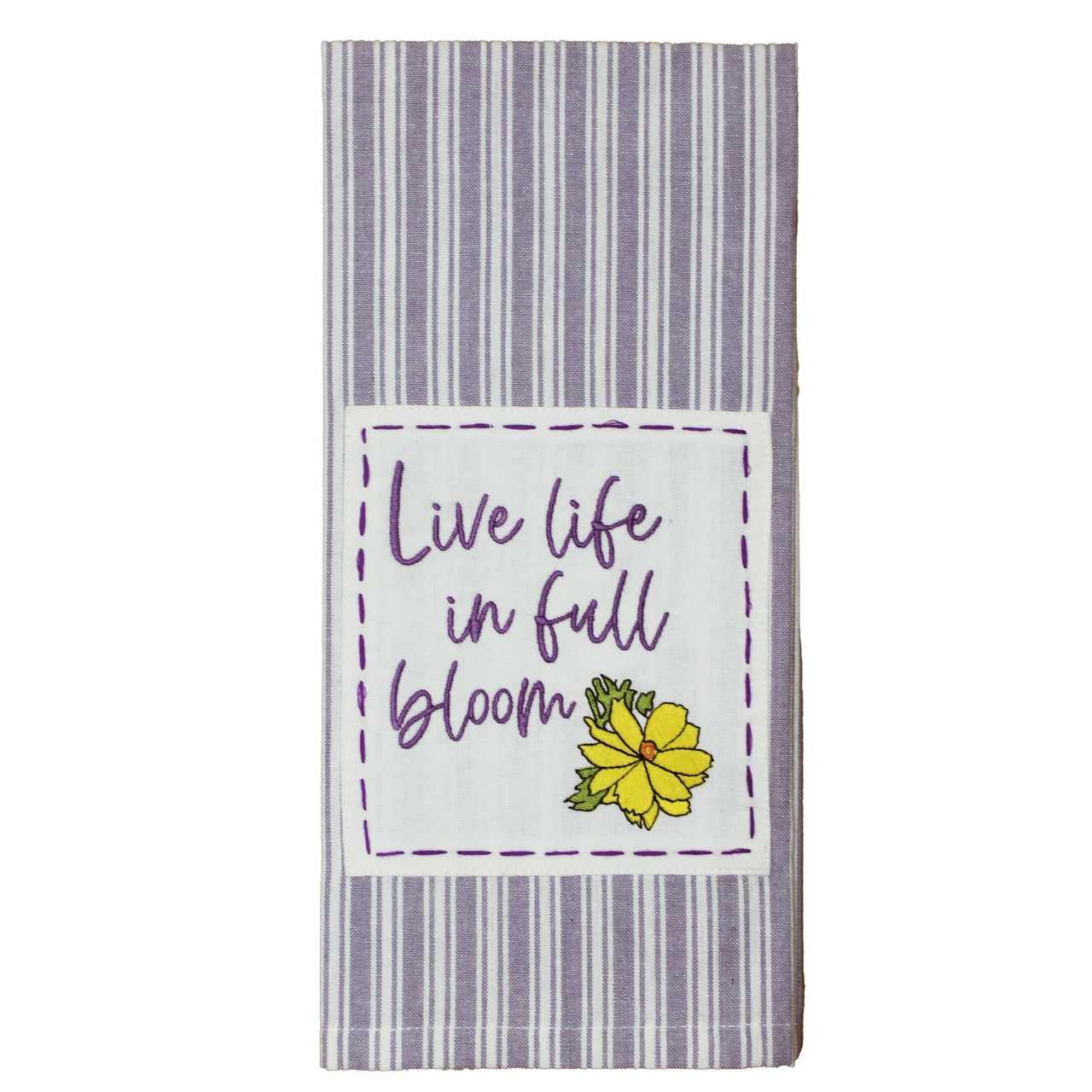 Live Life in Full Bloom Towel - Interiors by Elizabeth