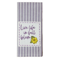 Thumbnail for Live Life in Full Bloom Towel - Interiors by Elizabeth