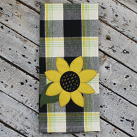 Thumbnail for Sunflower Buffalo Check Towel - Interiors by Elizabeth