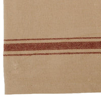 Grain Sack Barn Red Grain Sack Stripe Barn Red Towel Set Of Two ET164017 - The Fox Decor