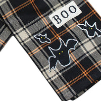 2 in 1 Primitive Fall Plaid Pumpkin Boo Towel Set of two ET220016 - The Fox Decor