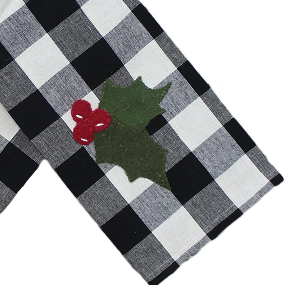 2 in 1 Buffalo Check Pumpkin, Holly Towel Set of two ET220019 - The Fox Decor