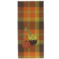 F Autumn Plaid Mums Towel ET336020 - The Fox Decor