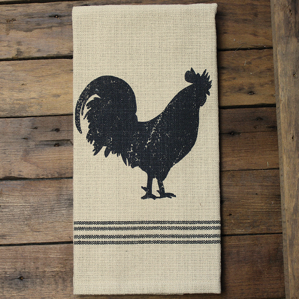 Farmhouse Rooster Oat Towel - Interiors by Elizabeth