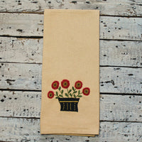 Thumbnail for Folk Flower Basket Towel - Interiors by Elizabeth