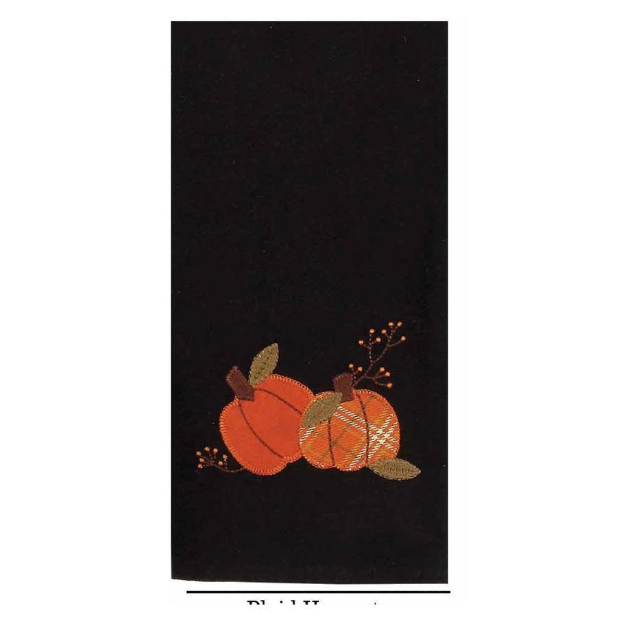 Pumpkin Thyme Towel Black Set Of Two ETAR00E1 - The Fox Decor