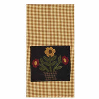 Black Mustard Blooms Towel Set Of Two ETAR0101 - The Fox Decor