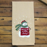 We're all a little flaky Towel Set of two ETGD7400 - The Fox Decor