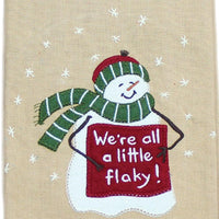 We're all a little flaky Towel Set of two ETGD7400 - The Fox Decor