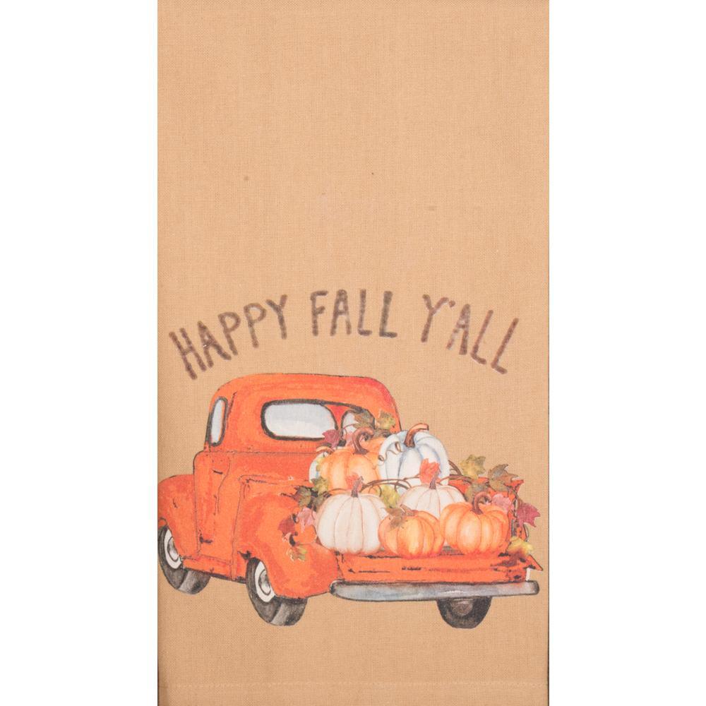 Happy Fall Y'All Truck Towel Set of two ETKH0312 - The Fox Decor