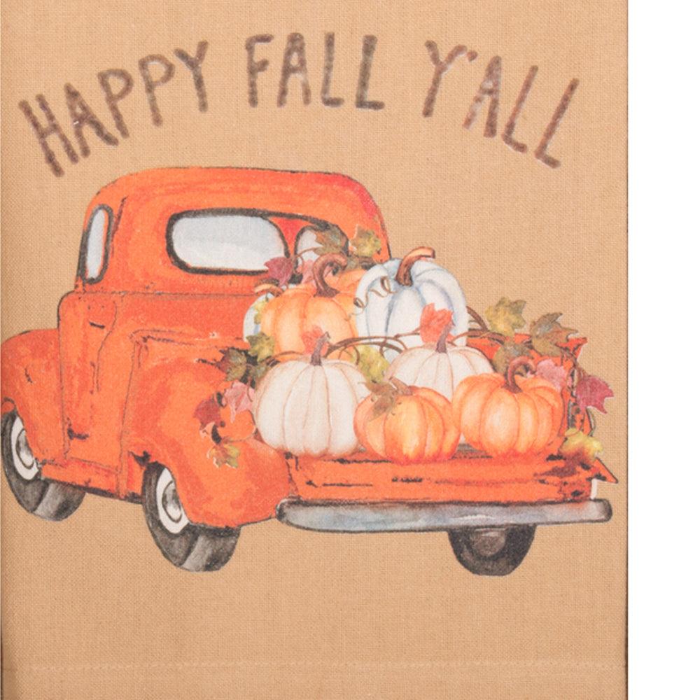 Happy Fall Y'All Truck Towel Set of two ETKH0312 - The Fox Decor