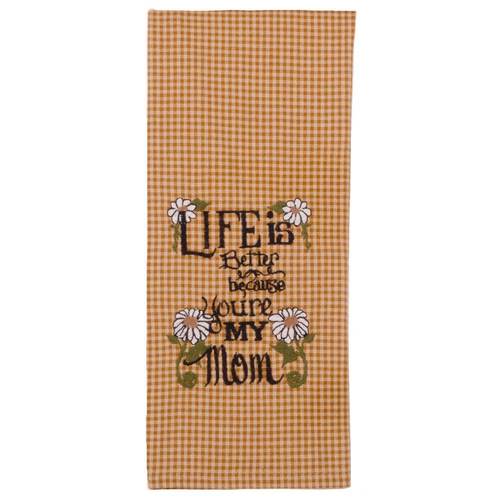 Nutmeg Mustard Life Is Better Towel Set Of Two ETMM0006 - The Fox Decor