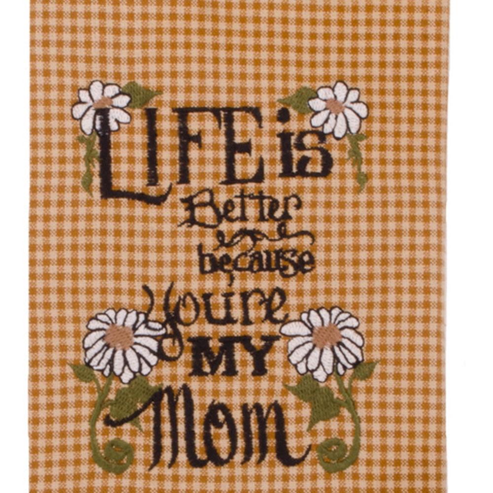 Nutmeg Mustard Life Is Better Towel Set Of Two ETMM0006 - The Fox Decor
