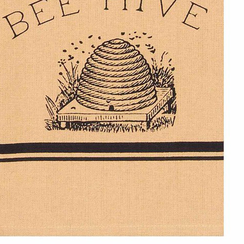 Nutmeg Bee Hive Towel Set Of Two - Interiors by Elizabeth