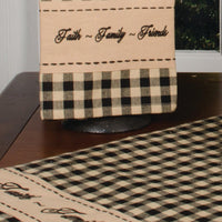 Black Nutmeg Faith Family Friends Towel Set Of Two ETRE0208 - The Fox Decor