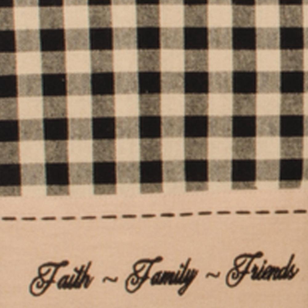 Black Nutmeg Faith Family Friends Towel Set Of Two ETRE0208 - The Fox Decor