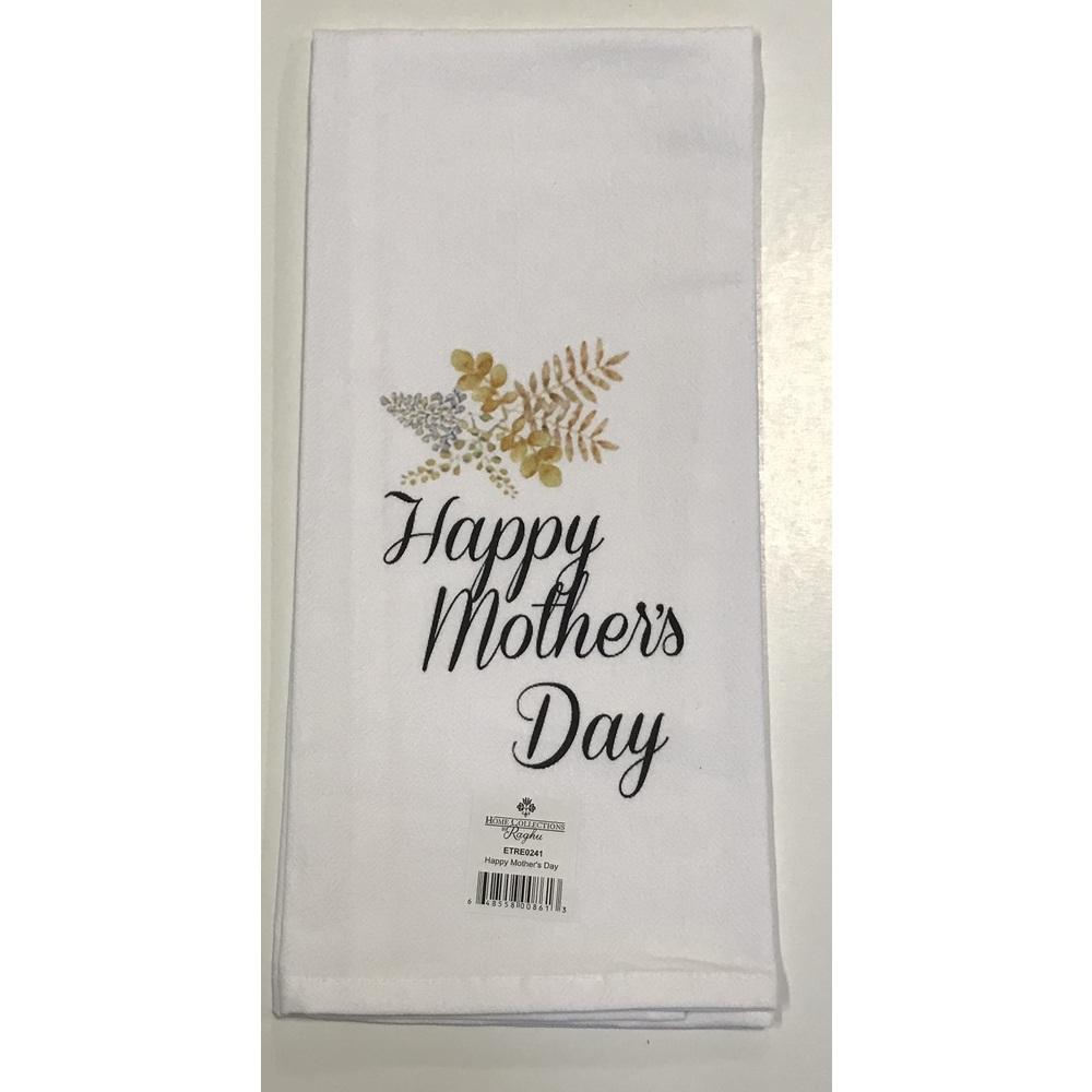 Happy Mother'S Day 18" X 28" White Set Of 2 ETRE0241 - The Fox Decor