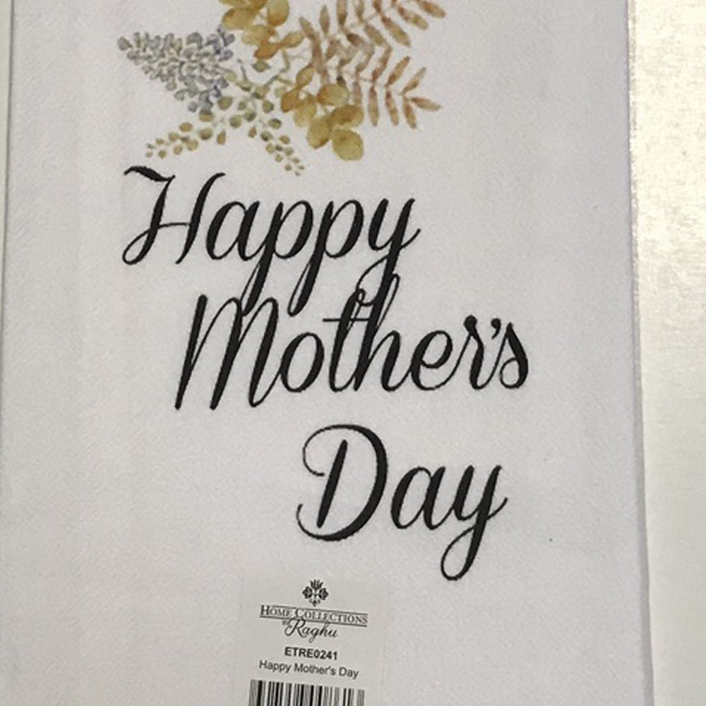 Happy Mother'S Day 18" X 28" White Set Of 2 ETRE0241 - The Fox Decor