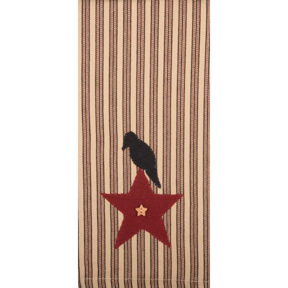 Crow And Gold Star Towel Set of two ETRE0305 - The Fox Decor