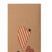 Hearts Applique Towel Set of two ETRE0307 - The Fox Decor