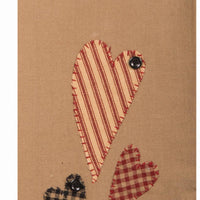 Hearts Applique Towel Set of two ETRE0307 - The Fox Decor