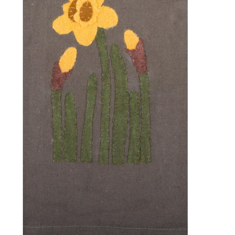Grey Daffodil Towel Set of two ETRE0310 - The Fox Decor