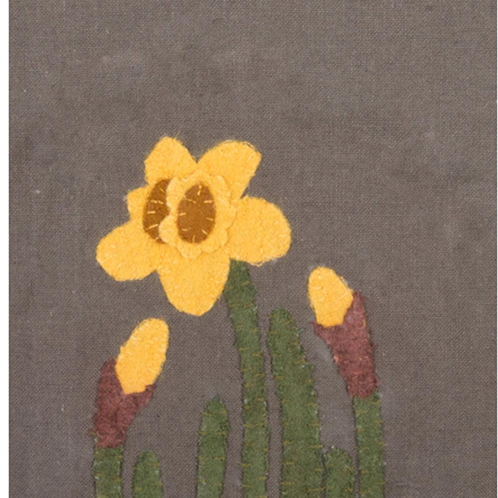 Grey Daffodil Towel Set of two ETRE0310 - The Fox Decor