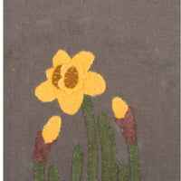 Grey Daffodil Towel Set of two ETRE0310 - The Fox Decor