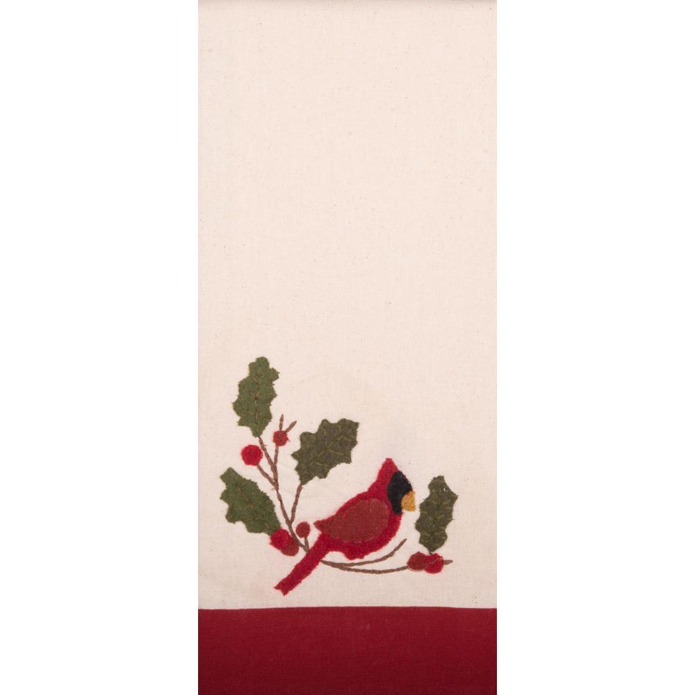 Cardinal Holly Towel -  Interiors by Elizabeth