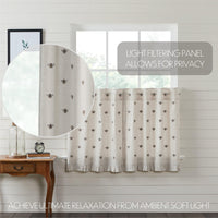 Thumbnail for Embroidered Bee Tier Curtain Set of 2 L36xW36 VHC Brands - The Fox Decor