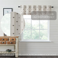 Thumbnail for Embroidered Bee Valance Curtain 16x60 VHC Brands - The Fox Decor