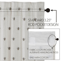 Thumbnail for Embroidered Bee Tier Curtain Set of 2 L36xW36 VHC Brands - The Fox Decor