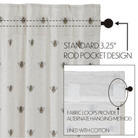 Thumbnail for Embroidered Bee Tier Curtain Set of 2 L36xW36 VHC Brands
